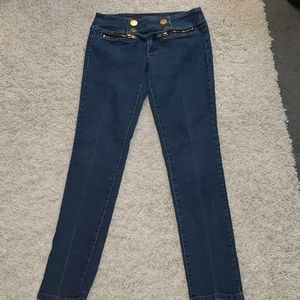 Sapphire red quality denim pants